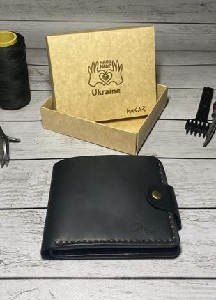 Кошелек мужской из натуральной кожи. ручная работа