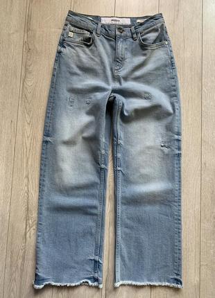 Goldgarn джинсы прямые широкие укороченные высокая посадка5 фото