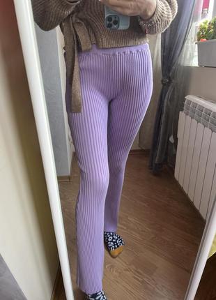 Брюки в рубчик