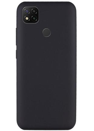 Чохол soft touch для camshield для xiaomi redmi note 9c силікон бампер чорний