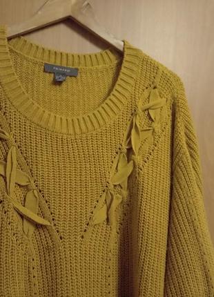 Классный вязанный свитер оверсайз, размер 202 фото