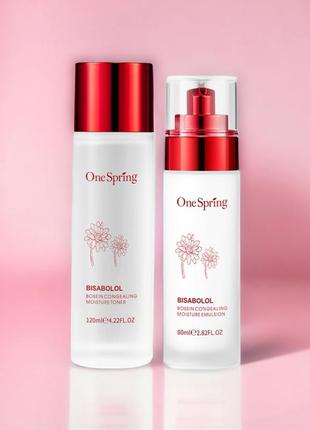 Омолоджуючий набір для обличчя one spring bisabolol beauty congealing moisture set