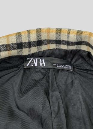 Пальто пиджак zara свободного прямого кроя8 фото