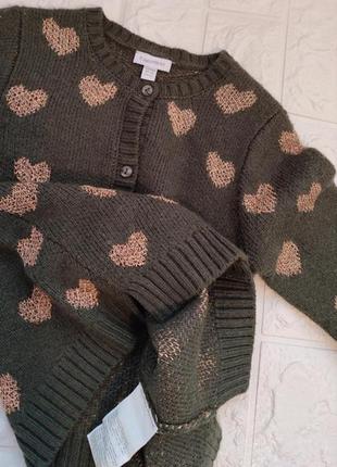 Новый, нарядный теплый джемпер, свитер ovs 92 р. 1,5-3 года7 фото