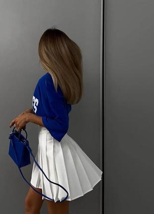 Женская теннисная юбка плиссированная на потайной молнии8 фото