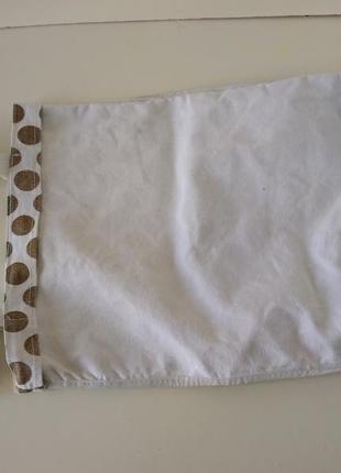 Базова практична тканинна екосумка шопер у горошках хакі 47х30 см4 фото