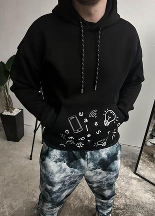 Мужское утепленное худи