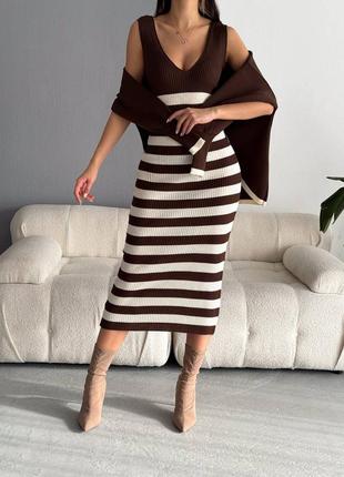 Костюм (сукня+светр), кольори у наявності