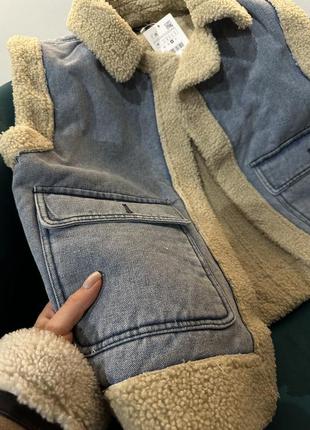 Жилетка женская трендовая джинсовая жилетка zara6 фото
