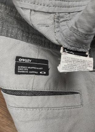 Шорты oakley мужские тканивые серые 31 окли оакли джинсовые спортивные базовые3 фото