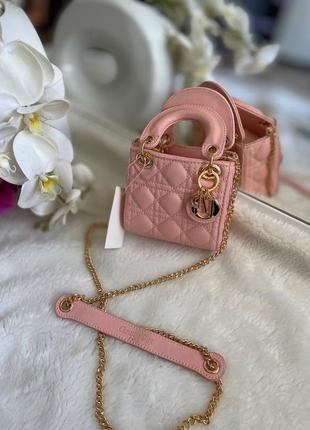 Сумка женская dior lady mini7 фото