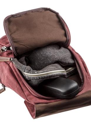 Компактный текстильный женский рюкзак4 фото