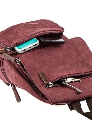 Компактный текстильный женский рюкзак6 фото