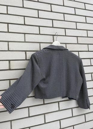Укороченный жакет,пиджак,блейзер в полоску,люкс бренд,sport max от max mara2 фото