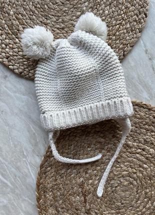 Zara тепла шапка на 1-2 роки