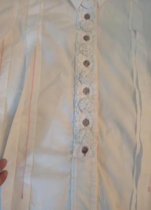 Натуральная дизайнерская блузка, рубашка, хлопок, корсет, вертикаль, премиум6 фото
