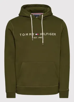 Худи tommy hilfiger logo flex fleece hoody !2 фото