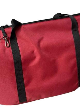 Сумка-переноска для домашніх тварин 50 см до 15 кг червона