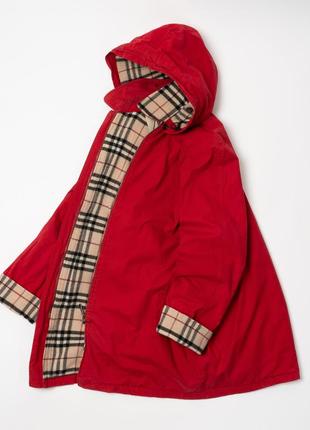 Burberry london women's red jacket женская куртка плащ2 фото