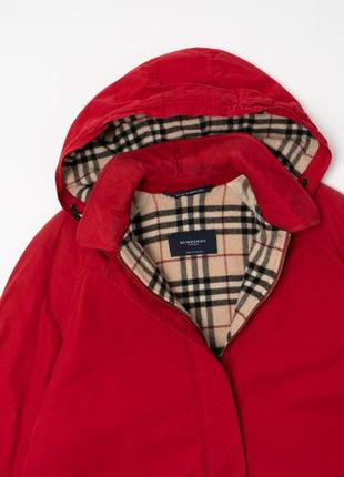 Burberry london women's red jacket женская куртка плащ3 фото