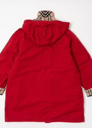 Burberry london women's red jacket женская куртка плащ6 фото