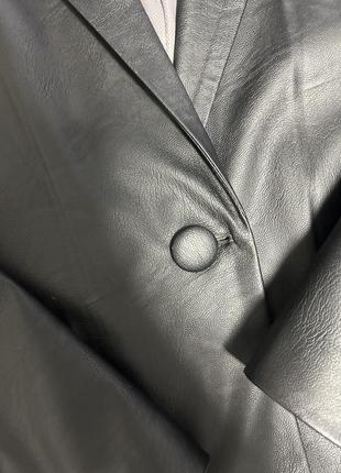 Пиджак из искусственной кожи5 фото