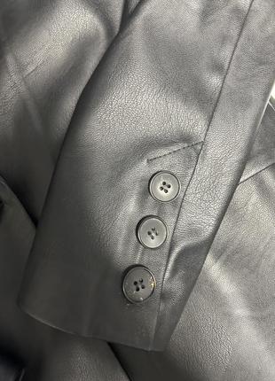 Пиджак из искусственной кожи6 фото