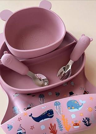 Силіконовий посуд дитячий