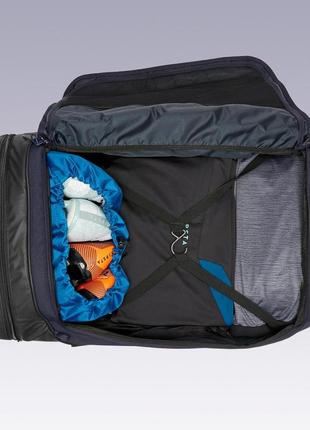 Спортивний валіза сумка на колесах для спорту kipsta urban 65л 71 x 46 x 23 см синий6 фото