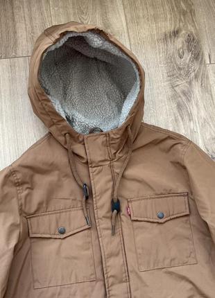 Тепла парка levi’s arctic cloth sherpa lined field parka2 фото