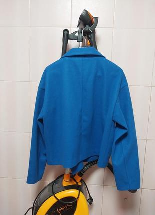 Пальто ветровка куртка женская синяя женская синяя vila короткое стильное модное автоледи5 фото