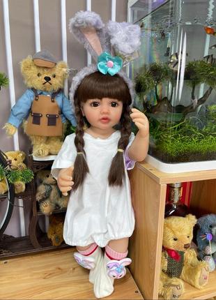 2) кукла- младенец bzdoll реалистичная мягкая кукла реборн 55см