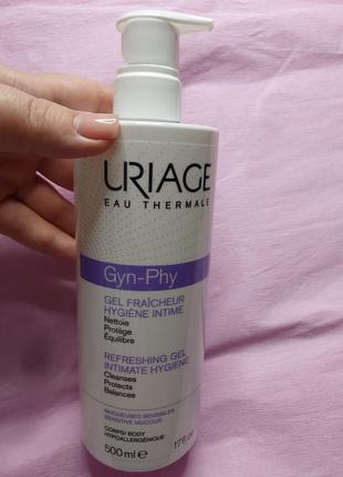 Uriage gyn-phy intimate hygiene fresh gel 500 мл інтимний гель без мила