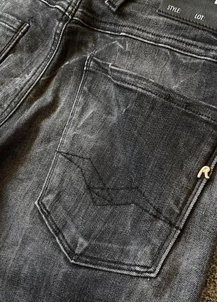 Мужские серые зауженные джинсы replay anbass оригинал размер 28/328 фото