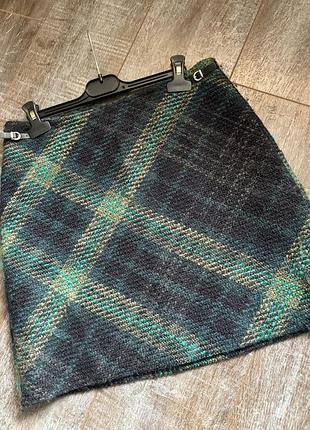 Спідниця трапеція, юбка вовна/котон