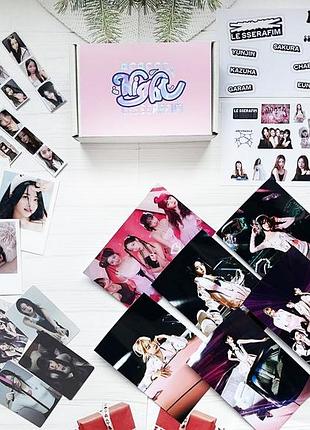 Подарочный набор бокс k-pop le sserafim box  №1