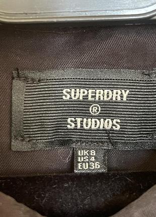 Платье прямого свободного кроя из ткани купра superdry5 фото