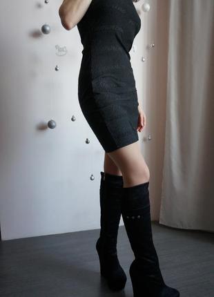 Платье мини маленькое черное платье меховая накидка меховое боа little black dress6 фото