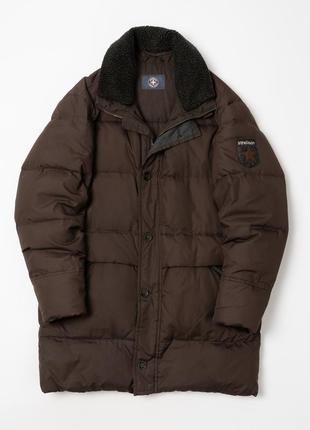 Strellson down coat jacket in brown мужская куртка пуховик