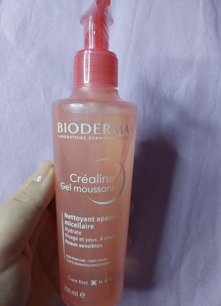 Bioderma
crealine gel moussant 200 ml гель для вмивання чутливої шкіри обличчя