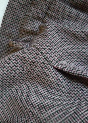 Dorothy perkins бомбезні звужені штани слакси в дрібну карту в стилі дербі casual6 фото
