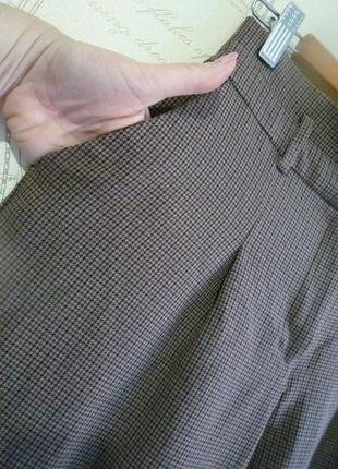 Dorothy perkins бомбезные зауженные брюки слаксы в мелкую клетку в стиле дерби casual4 фото