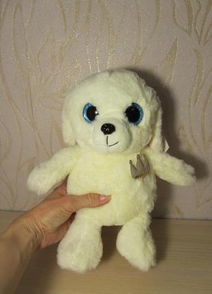 М'яка іграшка собака, собачка, глазастик. 26см.