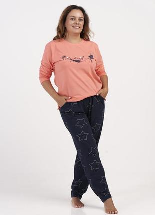 Костюм для дома,жіноча  піжама  кофта  і  штани  великого розміру