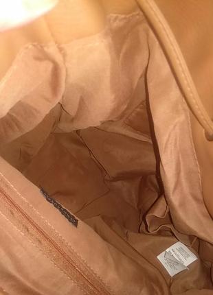 Рюкзак жіночий колір кемел,поліуретан.9 фото