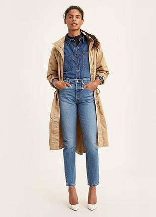 Джинсы levi's premium с высокой посадкой