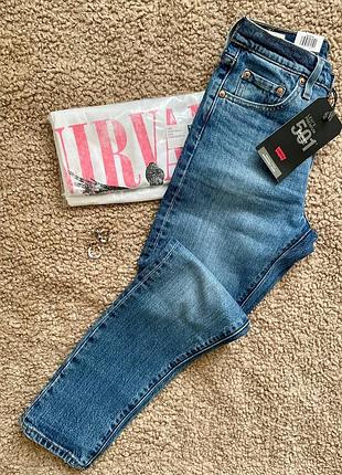 Джинсы levi's premium с высокой посадкой5 фото
