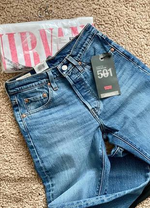 Джинсы levi's premium с высокой посадкой4 фото