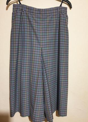 Спідниця штани в клітинку на підкладці
