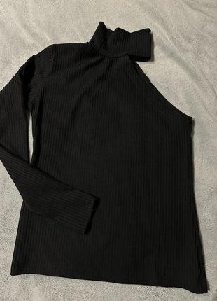 Водолазка чорна, без одного рукава( асиметрична)